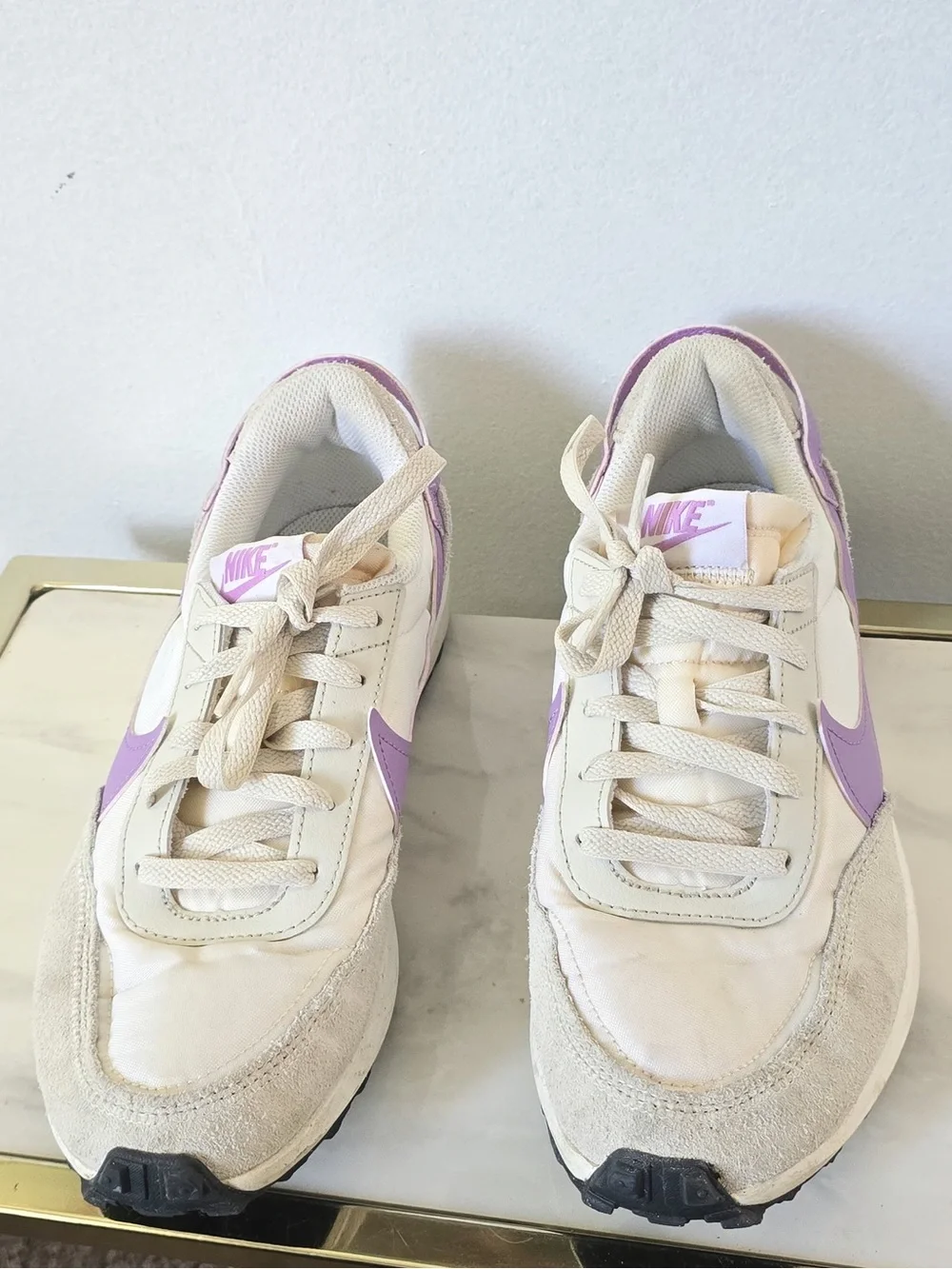 Nike Waffle Debut White Rush Fuchsia US Women Size 8.5(UK 6/EUR 40) Sneakers